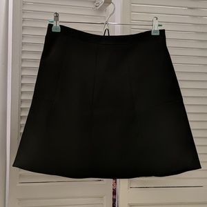 A-line neoprene black JCrew skirt